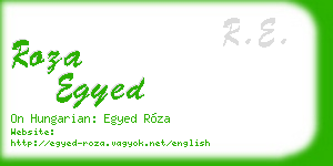 roza egyed business card