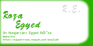 roza egyed business card